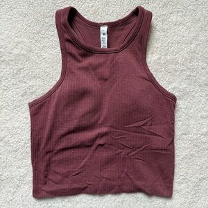 Lululemon Ebb to Street Cropped Racerback Tank Size 4